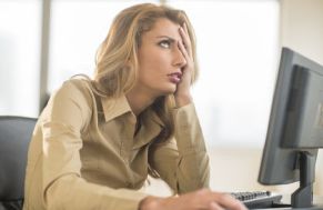 frustrated on computer